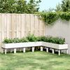 vidaXL Garden Planter White Polypropylene Large Durable Garden Planter