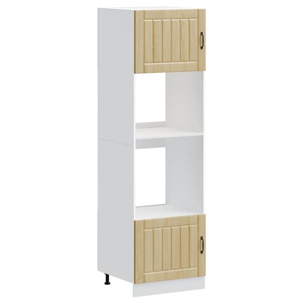 vidaXL Oven Cabinet Set of 2 Sonoma oak Engineered wood Compact