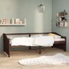 vidaXL Day Bed Dark brown Solid pinewood 35.4x78.7in