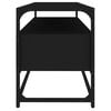 vidaXL TV Cabinet Black Engineered wood and steel Medium TV Cabinet