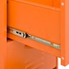 vidaXL Storage Cabinet Orange Steel Medium Levelers Storage Cabinet