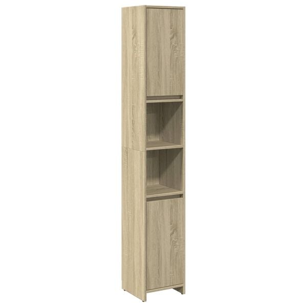 vidaXL Bathroom Cabinet Sonoma Oak Engineered Wood Standard