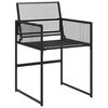 vidaXL Garden Dining Set Black