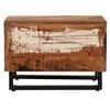 vidaXL Coffee Table 19.7"x19.7"x13.8" Solid Reclaimed Wood