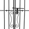 vidaXL Garden Gate Black 47.6"x3.1"x70.9" Wrought Iron