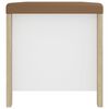 vidaXL Storage Box White and Sonoma Oak