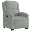 vidaXL Stand Up Massage Recliner Chair Light Gray