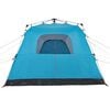 vidaXL Camping Tent Cabin 4-Person Blue Quick Release