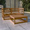 vidaXL Garden Lounge Set Honey brown Solid pinewood Medium Modular