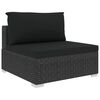 vidaXL Garden Lounge Set Black
