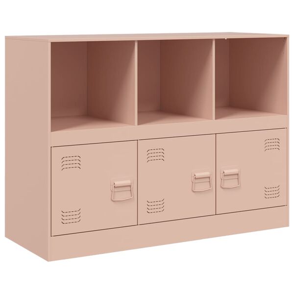 vidaXL Sideboard Pink Cold-rolled steel Standard Sideboard Rectangular