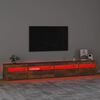 vidaXL TV Cabinet Smoked oak Engineered wood Large TV Cabinet