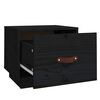 vidaXL Bedside Cabinet Black