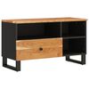 vidaXL TV Cabinet Natural wood and black