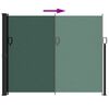 vidaXL Retractable Side Awning Dark green