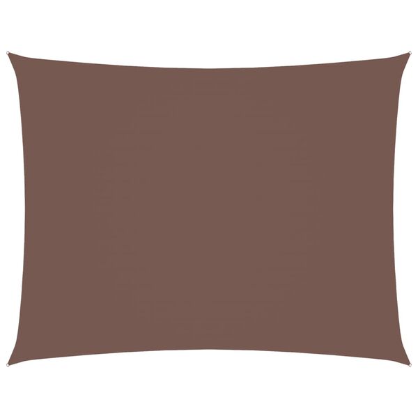 vidaXL Sunshade Sail Oxford Fabric Rectangular 9.8x14.8' Brown