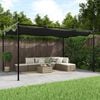 vidaXL Pergola with Retractable Roof Anthracite 155.5"x115"x90.6"