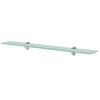 vidaXL Floating Shelf Clear Tempered safety glass 27.6 x 7.9 in