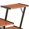 vidaXL Desk Black and Brown