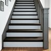 vidaXL Stair Tread Set of 12 Dark brown Solid oak wood