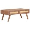 vidaXL Coffee Table Wheat Solid Mango Wood 39.4x23.6x15.7 in