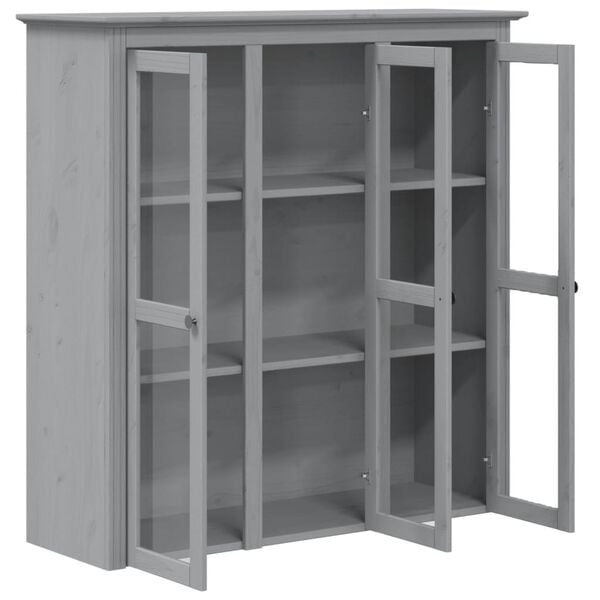vidaXL Cabinet With Glass Doors Grey