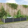 vidaXL Planter Anthracite 195 x 100 x 45 cm Galvanised Steel