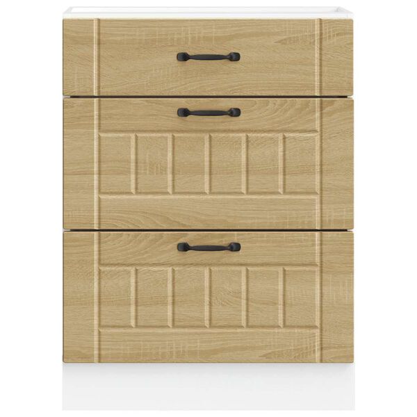 vidaXL Kitchen Base Cabinet Sonoma Oak Engineered Wood Standard Size