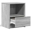 vidaXL Bedside Cabinet Grey Sonoma Engineered wood Medium