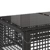 vidaXL Patio Sofa Set Black PE rattan Large Removable Covers