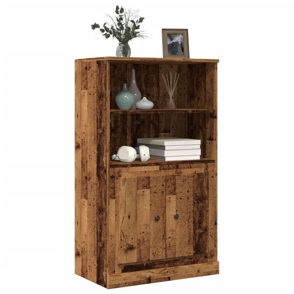 vidaXL Highboard Old Wood Engineered Wood Medium Highboard Rectangular