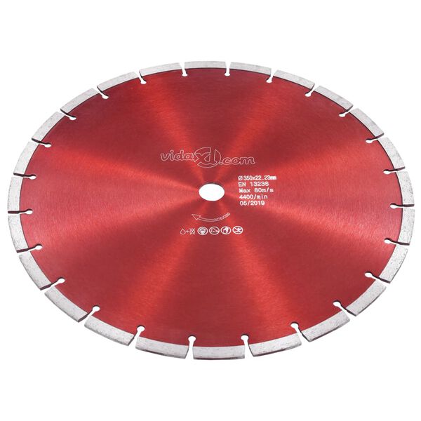 vidaXL Diamond Cutting Disc Steel 13.78 "
