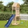 vidaXL Outdoor Playset Pine Wood, Blue Solid Pine Wood, Polypropylene