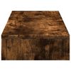 vidaXL Monitor Stand Smoked Oak 39.4x10.6x3.9" Engineered Wood