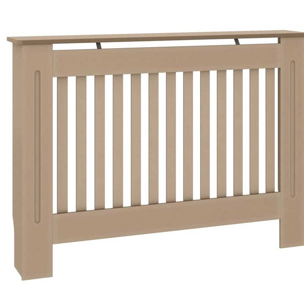 vidaXL Radiator Cover 2 pcs Brown 44.09 x 7.48 x 32.09 in