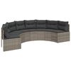 vidaXL Patio Sofa Set Grey