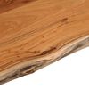 vidaXL Bathroom Countertop Natural wood Solid acacia wood 43.3x23.6x1.0 in