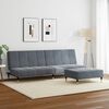 vidaXL Sofa Bed Dark Grey Velvet (100% polyester), wood, metal Compact