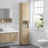 vidaXL Bathroom Cabinet Set TULUM Sonoma Oak 14.57 x 12.40 x 79.92 in