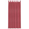 vidaXL Voile Curtains with Loops 2 pcs Wine Red 55.1x96.5"
