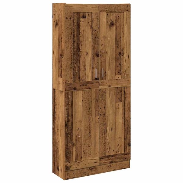 vidaXL Highboard Old wood Engineered wood Tall Highboard Rectangular