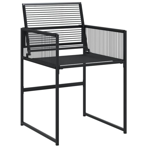 vidaXL Garden Dining Set Black
