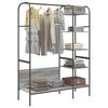 vidaXL Clothes Rack Grey 47.24 x 17.32 x 62.99 in Engineered Wood
