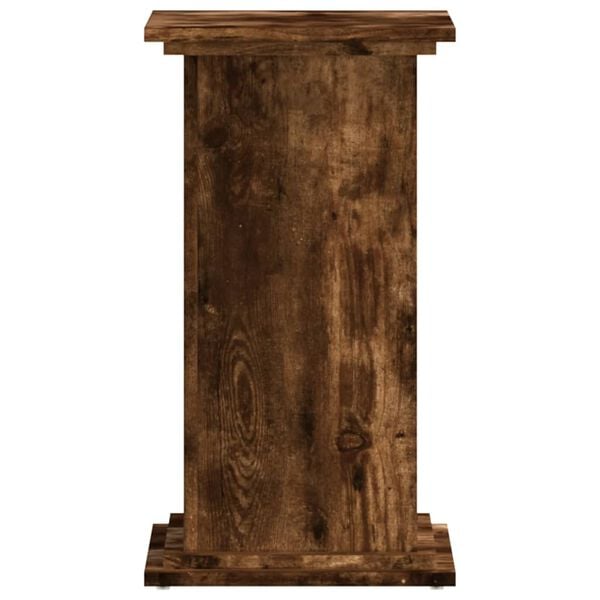vidaXL Plant Stand Smoked Oak Engineered Wood 13.0 x 13.0 x 23.6 in
