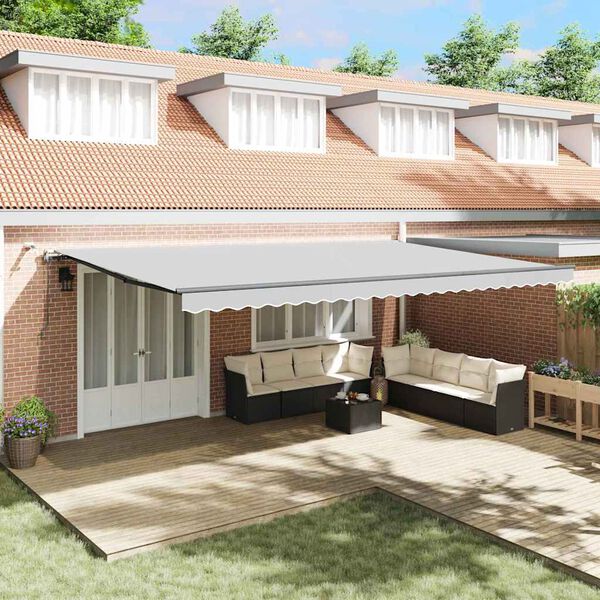 vidaXL Awning Frame Anthracite 236.22 x 118.11 in Aluminium