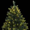 vidaXL Artificial Hinged Christmas Tree Light green and dark green