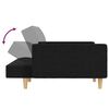 vidaXL Sofa Bed Black 100% polyester, wood, plastic, foam Large