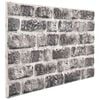 vidaXL 3D Wall Panels with Dark Gray Brick Design 10 pcs EPS