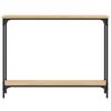 vidaXL Console Table Sonoma Oak 39.4"x8.9"x29.5" Engineered Wood