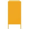 vidaXL Sideboard Mustard Yellow Steel Medium Storage Cabinet Cabinet